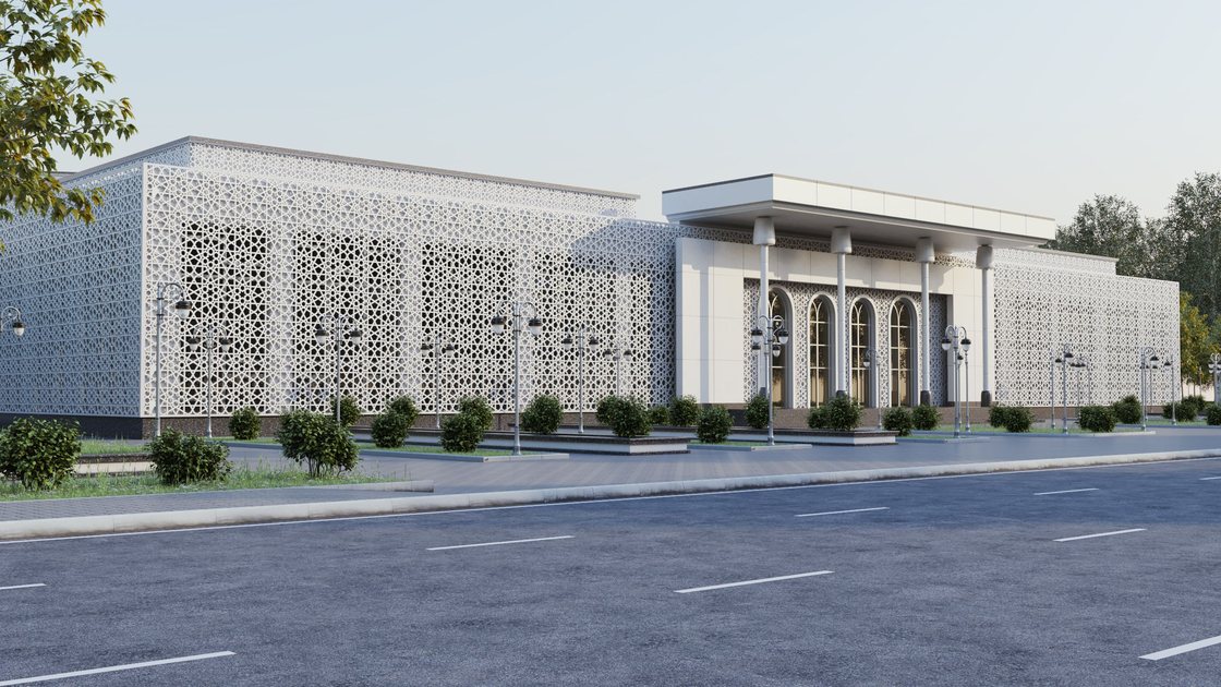 المبنى الإداري، واجهة المدخل