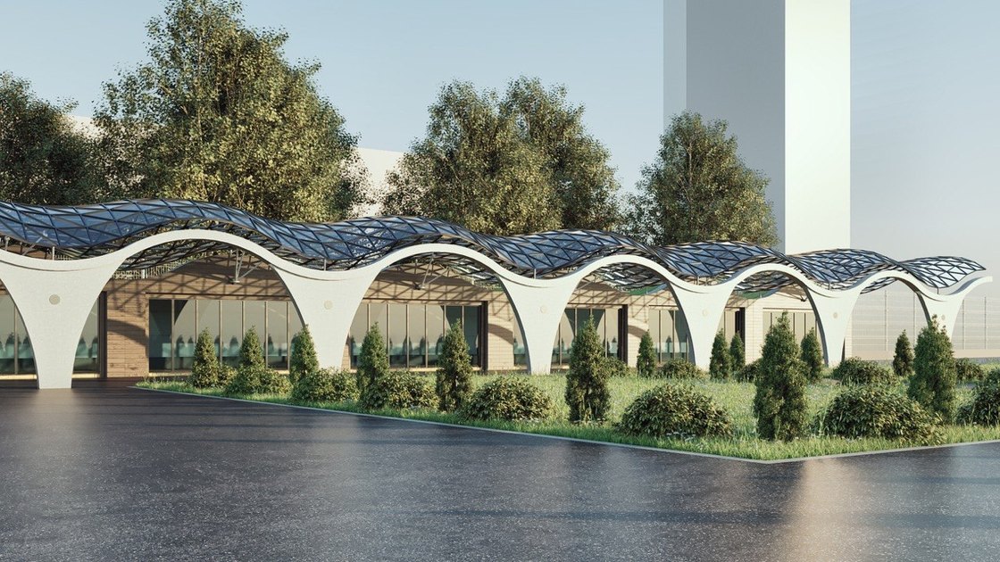 Airport waiting zone — view 9