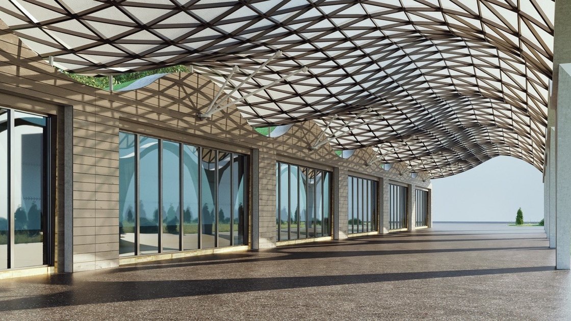 Airport waiting zone — view 8