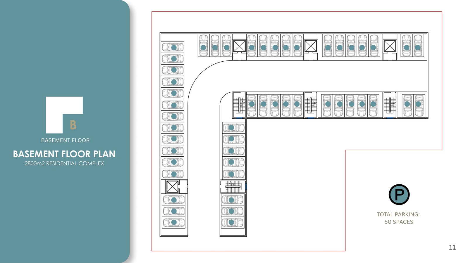 2 800 m² Residential Complex — project record sheet 7