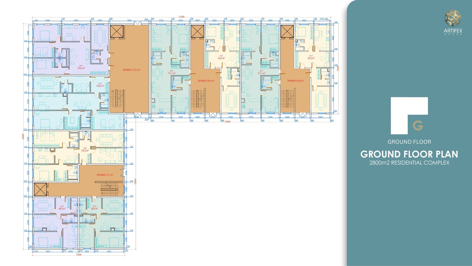 2 800 m² Residential Complex — project record sheet 8