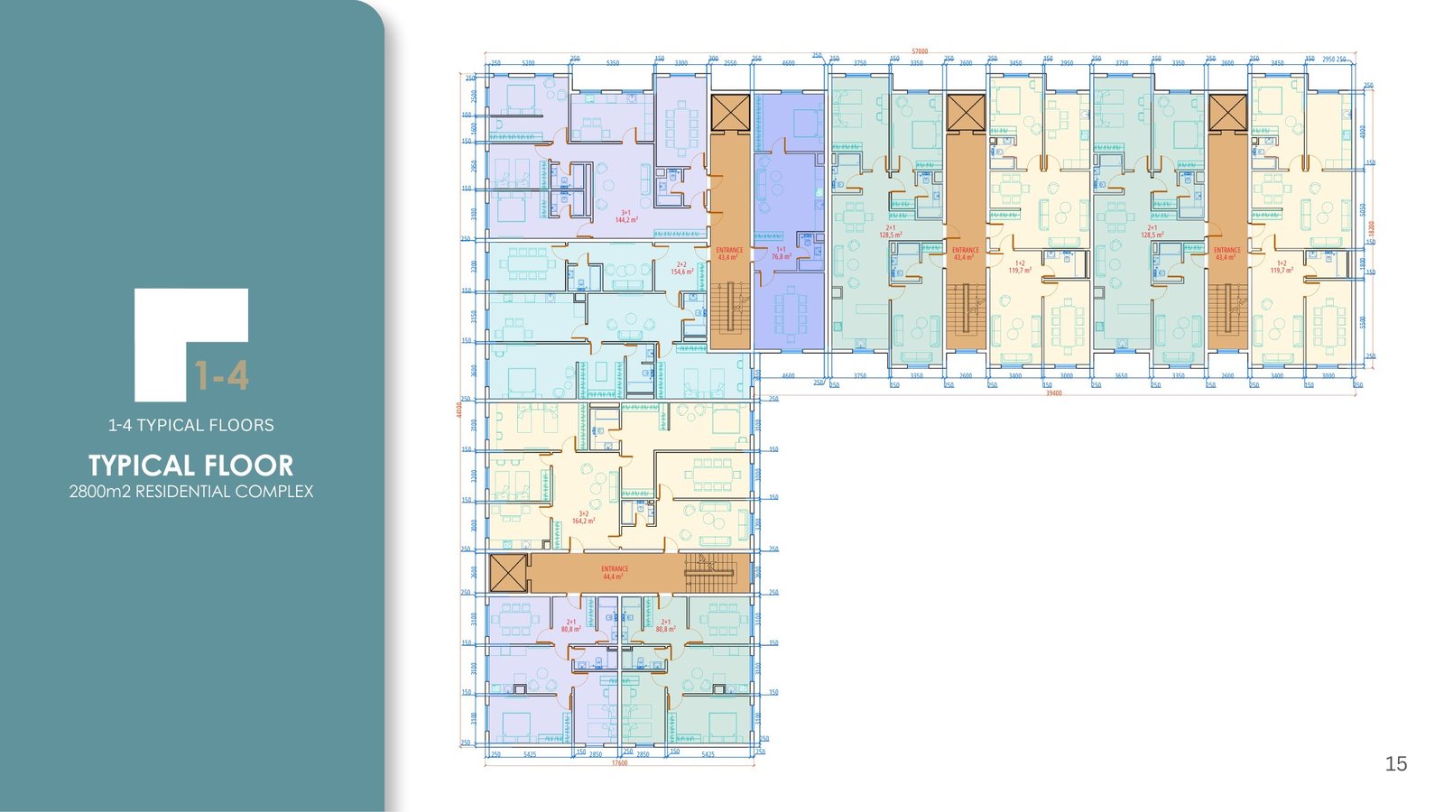 2 800 m² Residential Complex — project record sheet 11