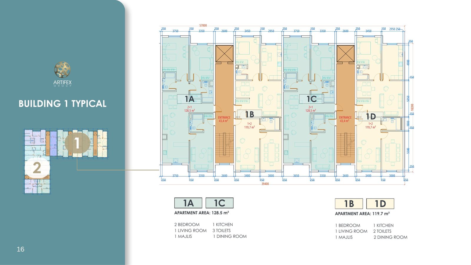 2 800 m² Residential Complex — project record sheet 12