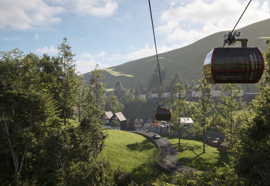 Resort cable car