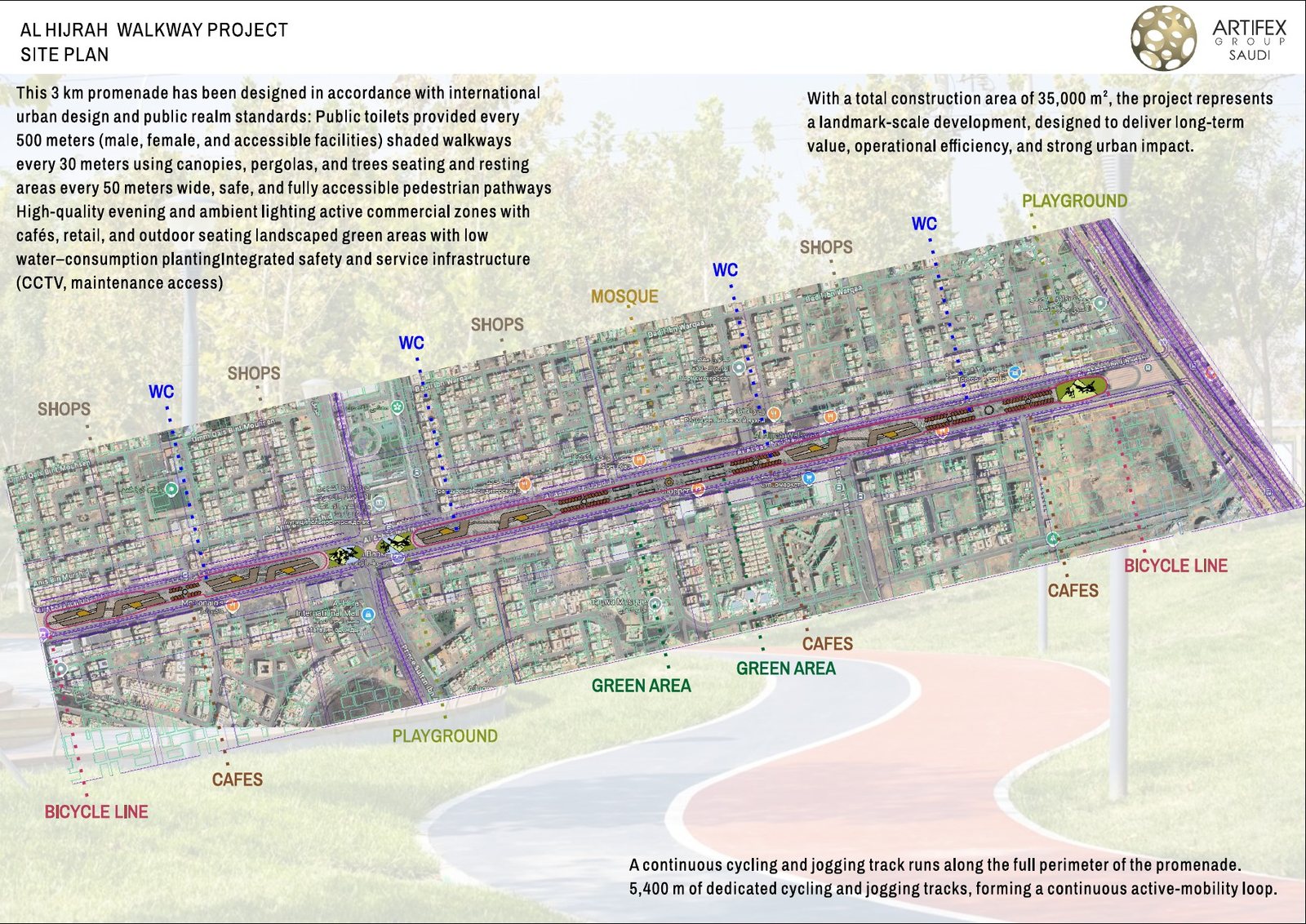Al Hijrah Walkway — location and masterplan sheet 3