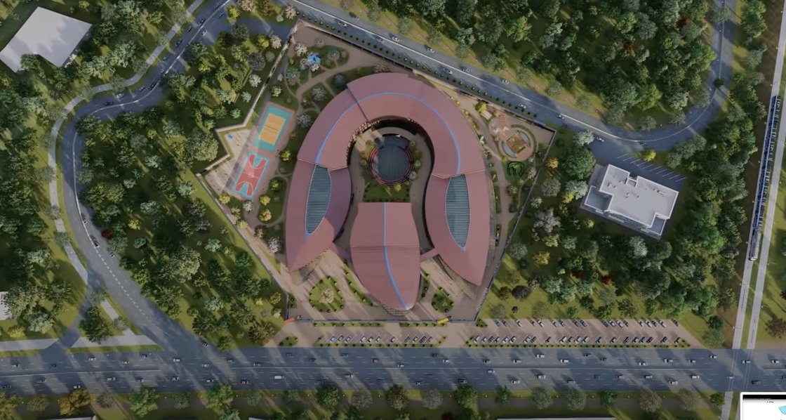 Westminster International School — 2 of 6, the tulip plan seen from the air