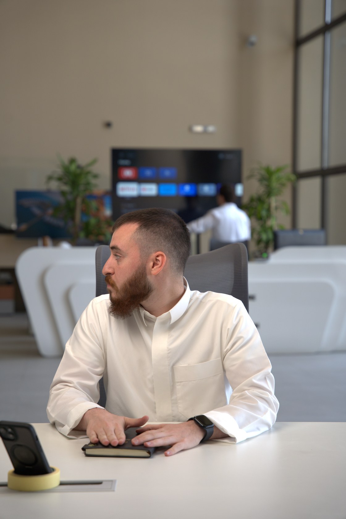 A second desk in the same room