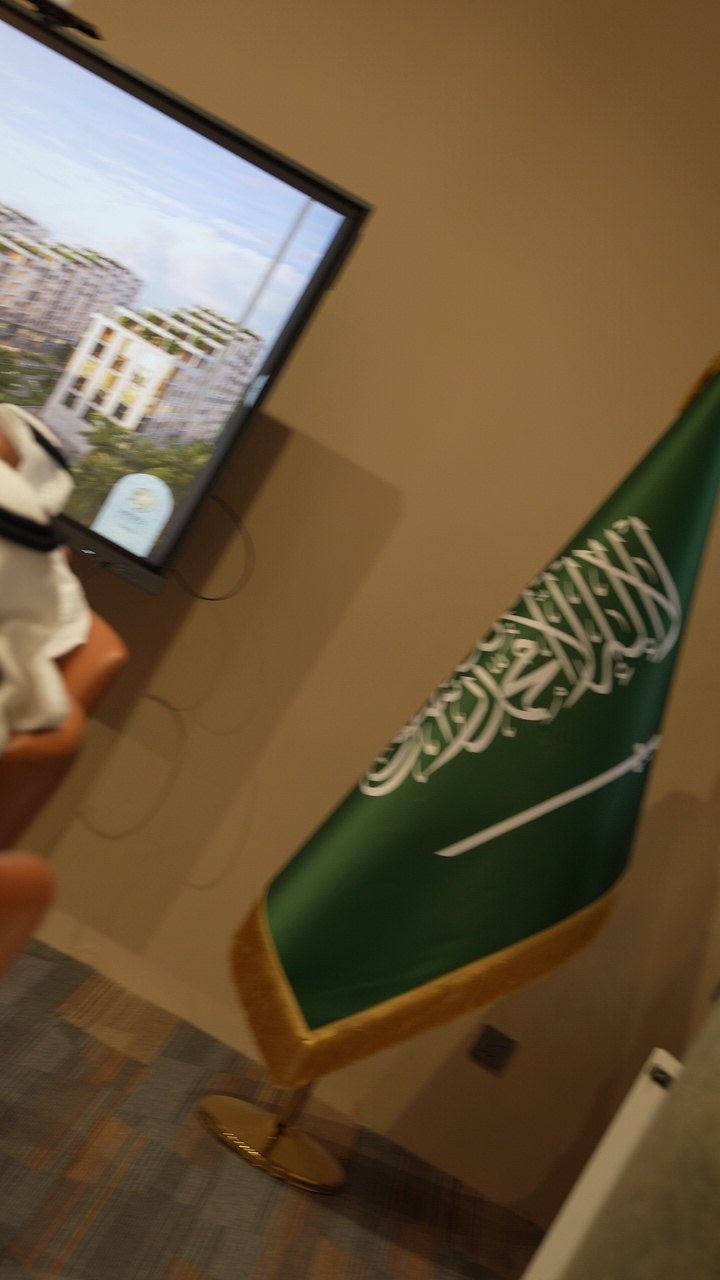A meeting at the branded Madinah office