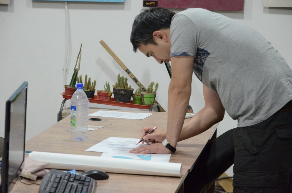Marking up a drawing by hand